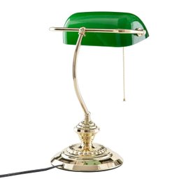 Luminária De Mesa Metal Vidro Dourado Verde Yamamura - 5