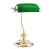 Luminária De Mesa Metal Vidro Dourado Verde Yamamura - 1
