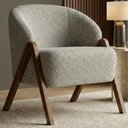 Ver imagem 2 de Poltrona Decorativa Iris Pes Madeira Boucle Tce 1018 Moll