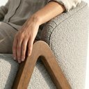 Ver mais imagens de Poltrona Decorativa Iris Pes Madeira Boucle Tce 1018 Moll