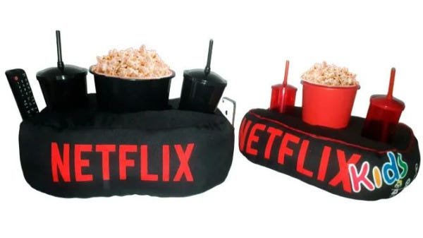Almofada Porta Pipoca + Almofada Infantil Pipoca Netflix Kids - 1