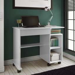 Escrivaninha 1 Gaveta e Rodízios C214 Dalla Costa - 1 Escrivaninha 1 Gaveta e Rodízios C214 Dalla Costa - 1