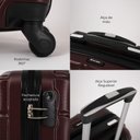 Ver imagem 3 de Mala de Viagem Bordo Pequena 10kg Havana Swiss Move Vinho
