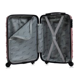 Mala Pequena de Bordo Havana, Abs, 4 Rodas e Fechadura - Vinho - 5