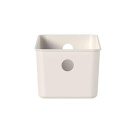 Cesto Organizador 27x12x9cm Flow Bege Caixa Organizadora 3l Lavanderia Banheiro - 6