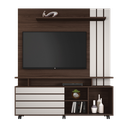 Ver imagem 1 de Home Serrano para TV de até 65" com Porta de Correr JCM:Café/Off