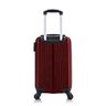 Mala de Bordo Pequena Zurique, em Abs, 4 Rodas - Vinho - 9