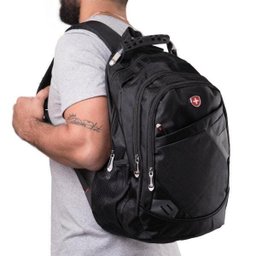 Mochila para Notebook Monte Carlo 3 Compartimentos Swiss Move - Preto - 4