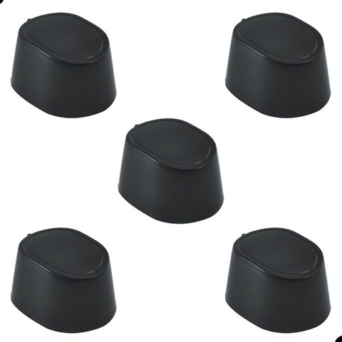 5 Botões Fogão Atlas Mônaco Plus 4 Bocas Preto