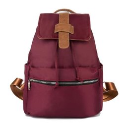Mochila Feminina em Nylon com Bolso Frontal Swiss Move - Vinho - 1