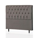 Ver imagem 1 de Cabeceira King Baby 195 Cm Suede Cinza