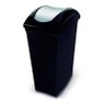 Lixeira Plástica Basculante Preta Sanremo 40l - 1