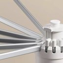 Ver mais imagens de Varal Roupa Chao Dobravel 2 Andares 360 Graus Retratil Portatil Rodinhas Cabide Seca Estende Lençol 