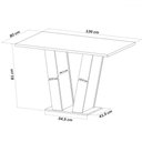 Ver imagem 3 de Mesa de Jantar 6 Lugares Lidia Marte Seda/blonde/nude - Pnr Móveis