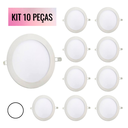 Ver imagem 2 de Kit 10 Painel 18w Led Redondo Embutir 6500k Branco Frio