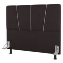 Ver imagem 1 de Cabeceira Cama Box Casal King Size Amber 195cm Estofada Suede Marrom - Desk Design