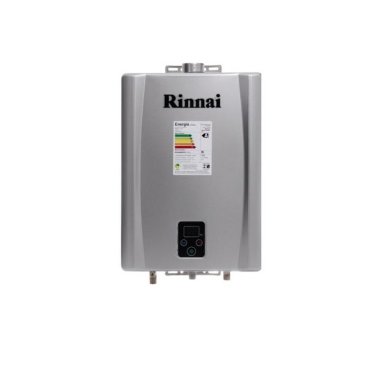 Aquecedor de Água a Gás Rinnai E17 Feh 17 Litros Bivolt Digital Prata - Gn (gás Natural)