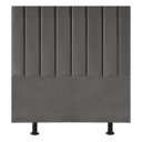 Ver imagem 2 de Cabeceira Estofada Cama Box Solteiro 100 Cm Laura Suede:cinza Escuro