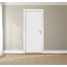 Porta Completa Branca Lisa Pormade - 90cm x 210M - Direita - Paredes de 16cm À 23cm - 2