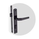 Ver imagem 1 de Fechadura Maçaneta Perfil Zamac Soprano -520 - Preto