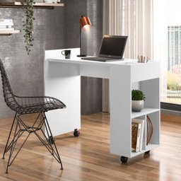 Mesa de Computador Luna Branco - 1 Mesa de Computador Luna Branco - 1