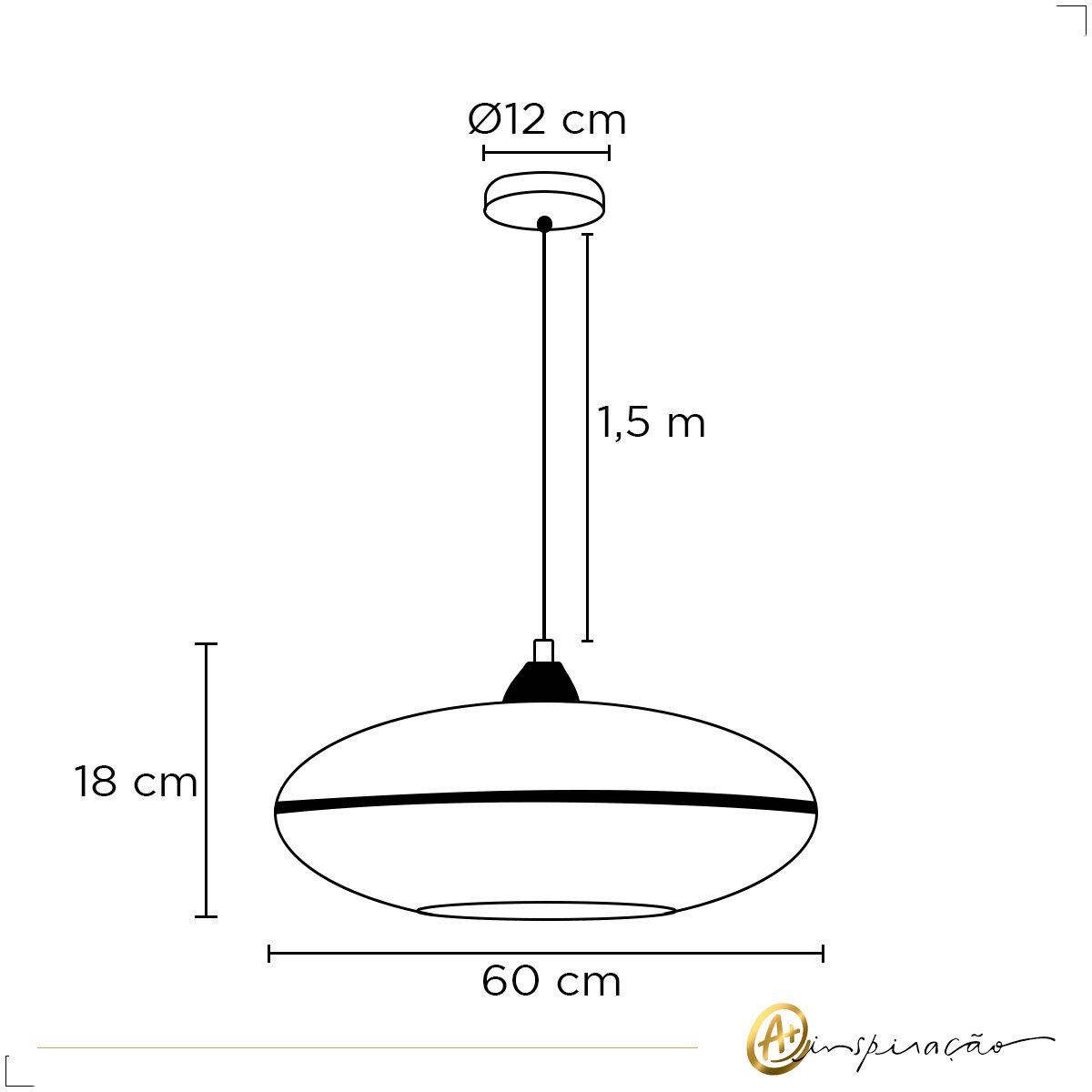 Lustre Pendente Palha Bambu Trançado Natural Madeira 1x E27 e Madeira Ø60cm - 5