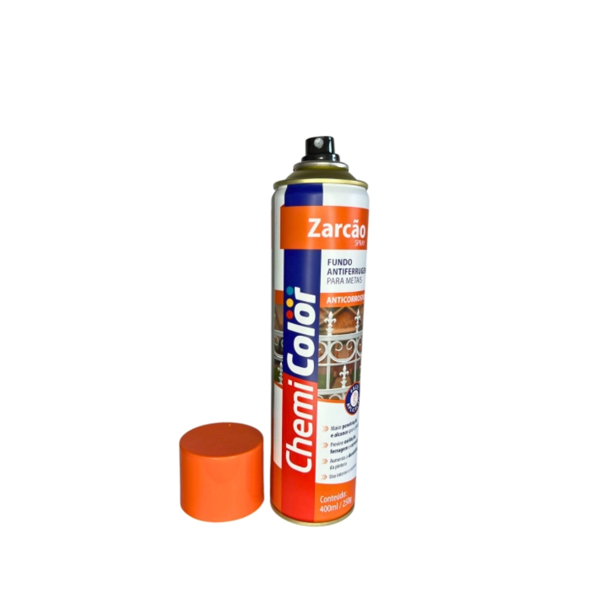 Kit 3 Unidades Zarcão Spray Chemicolor Laranja 400ml - 4