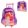 Mochila com Rodinhas Moranguinho com Lancheira Roxa - 1