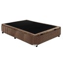 Ver imagem 5 de Cama Box Baú King Colchão Anatômico Paropas D33 Confort Ultra Firme + Base Crc Suede Brown(