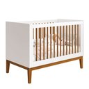 Ver imagem 4 de Kit Quarto Infantil com Pés Square Mel - Cômoda Elfe 4 Gavetas e 1 Porta + Berço Mini Cama Noah Wood