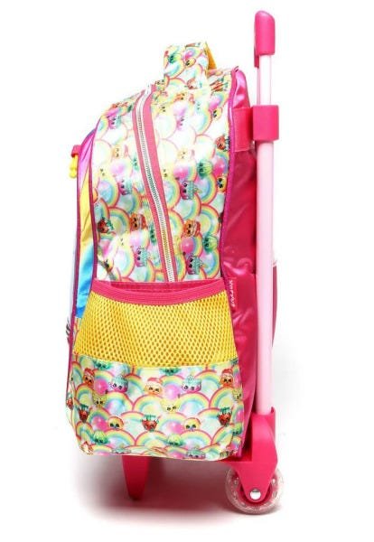 Kit Mochila com Rodinhas Shopkins Rainbow com Lancheira e Estojo - 2