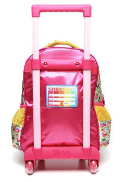 Kit Mochila com Rodinhas Shopkins Rainbow com Lancheira e Estojo - 3