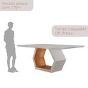 Ver imagem 6 de Conjunto para Sala de Jantar Mesa Sarah em Madeira Tampo 180cm com Vidro e 6 Cadeiras Roma Off White