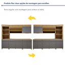 Ver imagem 7 de Cozinha Completa Modulada 5 Peças 8 Portas 4 Gavetas Torre Angular 100% Mdf Realeza Premium