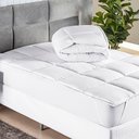 Ver imagem 2 de Protetor Colchão Pillow Top Premium Casal Queen Micropercal 200 Fios Macio Camada Proteção -