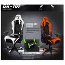 Ver imagem 3 de Cadeira Gamer com Massageador Drakon Dk-707Rd Vermelha-Raidmax