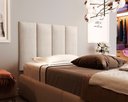 Ver imagem 1 de Cabeceira Solteiro Mdf/mdp Estofada Suede 0,90 Areia
