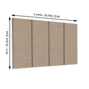 Ver imagem 3 de Cabeceira Solteiro Mdf/mdp Estofada Suede 0,90 Areia