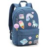 Mochila Infantil Seanite com Patches MI14503 - Azul - 1