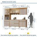 Ver imagem 3 de Cozinha 5 Peças 10 Portas Torre Quente 100% MDF Mista