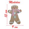 Kit 3 Enfeites Pendente Para Árvore De Natal Biscoito Ginger - 4