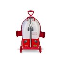 Ver imagem 4 de Mochila 3D com Rodinhas e Lancheira Super Wings Jett 2981AM19 - Vermelho