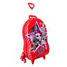 Mochila 3D com Rodinhas e Lancheira Lol MC 2990BM19 Lançamento - Vermelho - 3