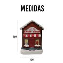 Ver imagem 3 de Loja de Doces Natalina Decorativa Cenario de Natal Enfeite Casinha Prateleira Estante Mesa LED Casin