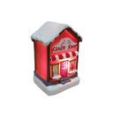Ver imagem 4 de Loja de Doces Natalina Decorativa Cenario de Natal Enfeite Casinha Prateleira Estante Mesa LED Casin