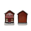 Ver imagem 2 de Loja de Doces Natalina Decorativa Cenario de Natal Enfeite Casinha Prateleira Estante Mesa LED Casin