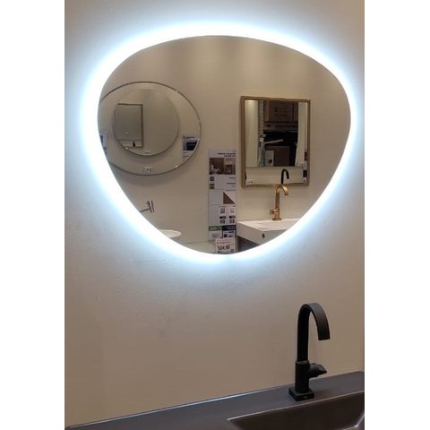 Espelho orgânico iluminado com led frio 60x50cm TOUCH