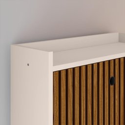 Sapateira Vertical Dark 3 Gavetas Basculantes Organizadora Calçados Retrô - Off White/ripado - 4 Sapateira Vertical Dark 3 Gavetas Basculantes Organizadora Calçados Retrô - Off White/ripado - 4