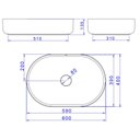 Ver imagem 5 de Cuba de Apoio Deca Slim 60x40 L.14060.94 Oval Ébano Fosco