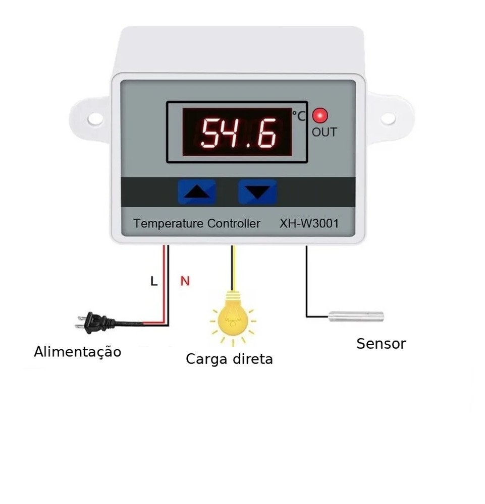 Controlador Temperatura Digital Termostato 110 / 220 Volts - 2